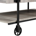 Hyssop Farmhouse 47-inch Steel 1-Shelf Coffee Table by Furniture of America