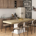 Home Wood Dining Table Extendable Table Meeting Working Computer