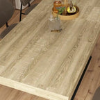 Home Wood Dining Table Extendable Table Meeting Working Computer