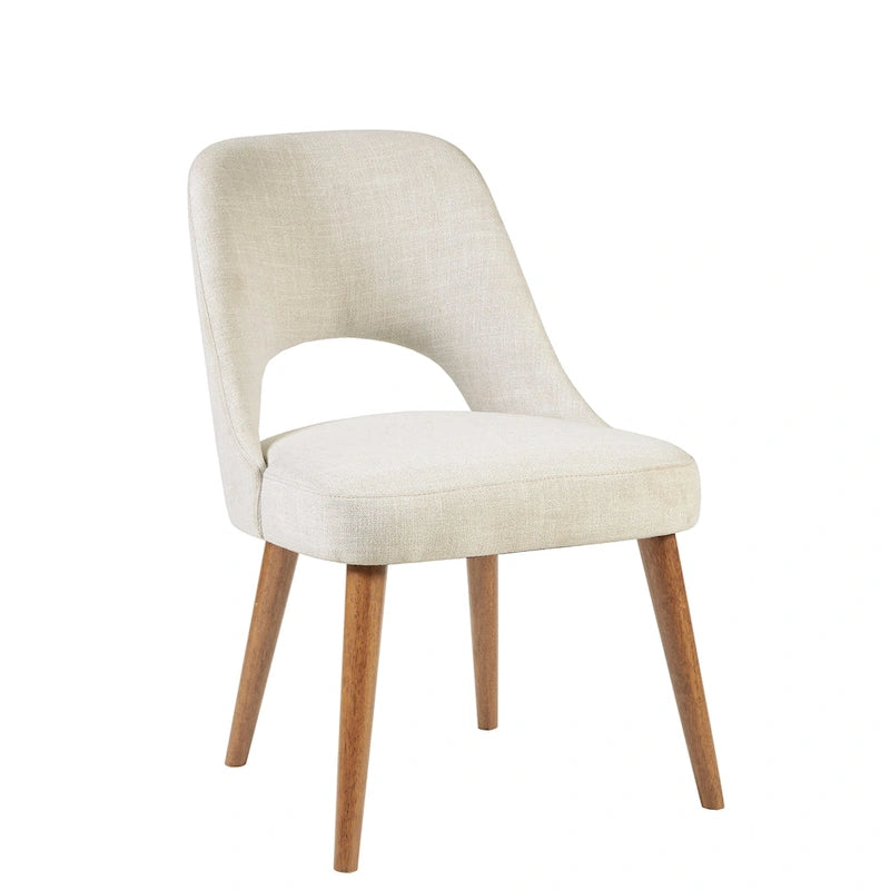 INK+IVY Nola Upholstered Dining Side Chairs with Cutout Back design (Set of 2)