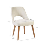 INK+IVY Nola Upholstered Dining Side Chairs with Cutout Back design (Set of 2)
