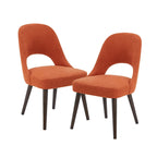 INK+IVY Nola Upholstered Dining Side Chairs with Cutout Back design (Set of 2)