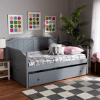 Millie Cottage Farmhouse Full Size Daybed with Twin Size Trundle