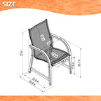 Outdoor 9pc Square Patio Dining Set