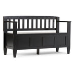WYNDENHALL Riverside SOLID WOOD 48 inch Wide Contemporary Entryway Storage Bench - 20 inch wide