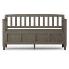 WYNDENHALL Riverside SOLID WOOD 48 inch Wide Contemporary Entryway Storage Bench - 20 inch wide