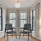 Premium Leather Executive Office Chairs with Padded Armrest