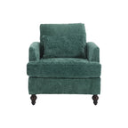HOMEFUN Chenille Upholstered Mid Century Modern Wood Frame Armchair for Living Room