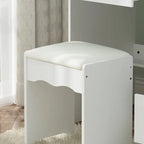 Vanity Set Dressing Table w/Lighted Makeup Mirror and Charging Station