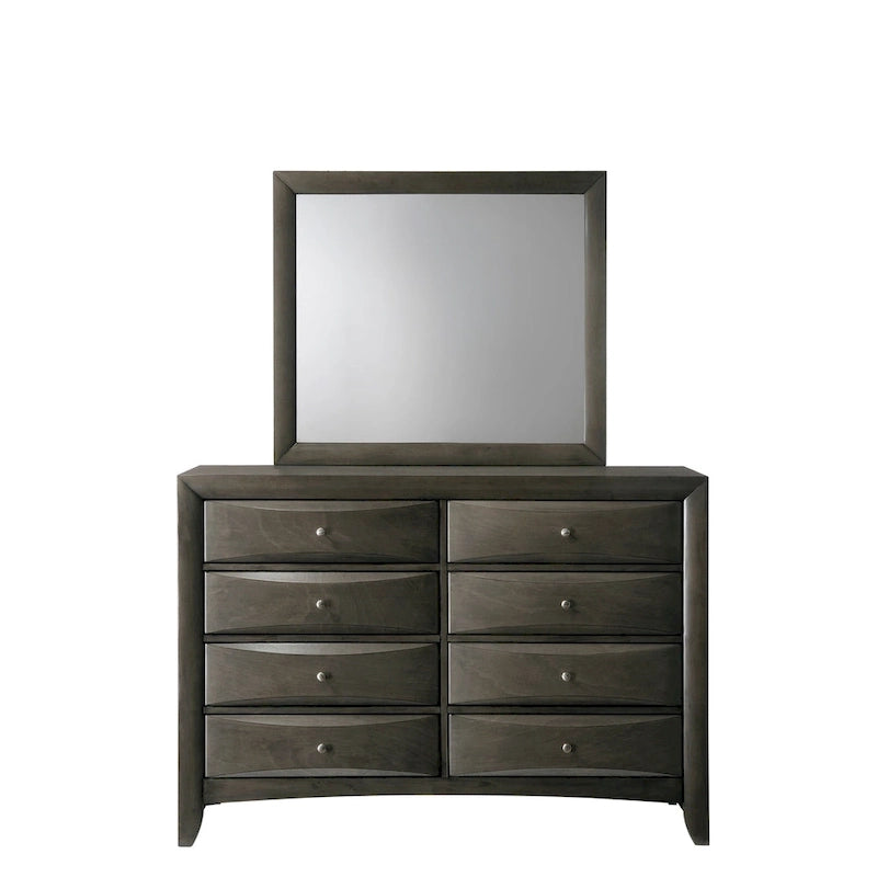 Priscella 6 Piece Gray Oak Storage Platform Bedroom Set