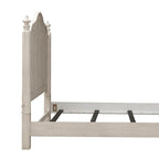 Farmhouse Reimagined Antique White with Chestnut King Poster Headboard