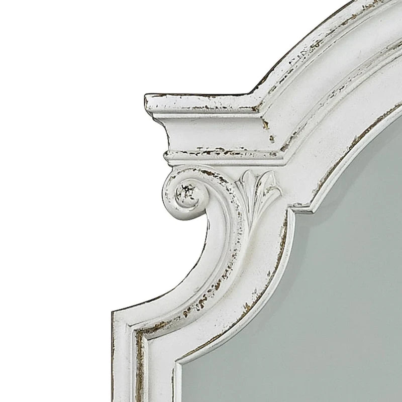 Set letto imbottito, comò e specchio, e comodino Magnolia Manor