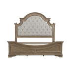 Set letto imbottito, comò e specchio, e comodino Magnolia Manor