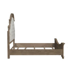 Set letto imbottito, comò e specchio, e comodino Magnolia Manor