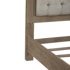 Set letto imbottito, comò e specchio, e comodino Magnolia Manor