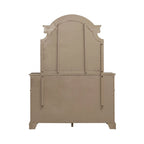 Set letto imbottito, comò e specchio, e comodino Magnolia Manor