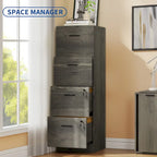 Moasis 51H 4 Drawers File Cabinet Lockable Vertical Storage Cabinet for Home Office