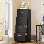 Moasis 51H 4 Drawers File Cabinet Lockable Vertical Storage Cabinet for Home Office