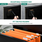 Moasis 51H 4 Drawers File Cabinet Lockable Vertical Storage Cabinet for Home Office