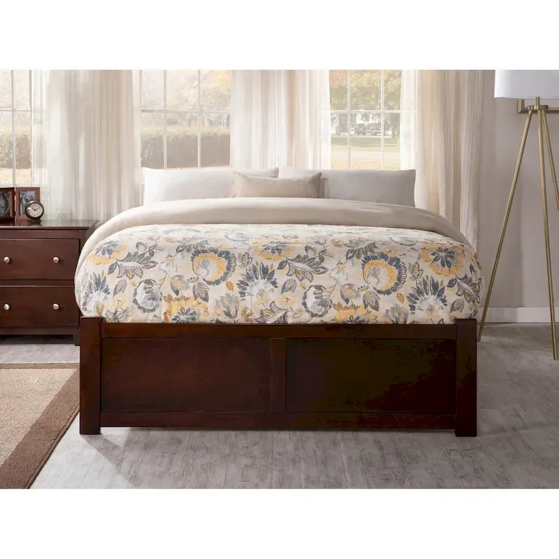 Concord Wood King Platform Bed with Twin XL Trundle