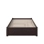 Concord Wood King Platform Bed with Twin XL Trundle