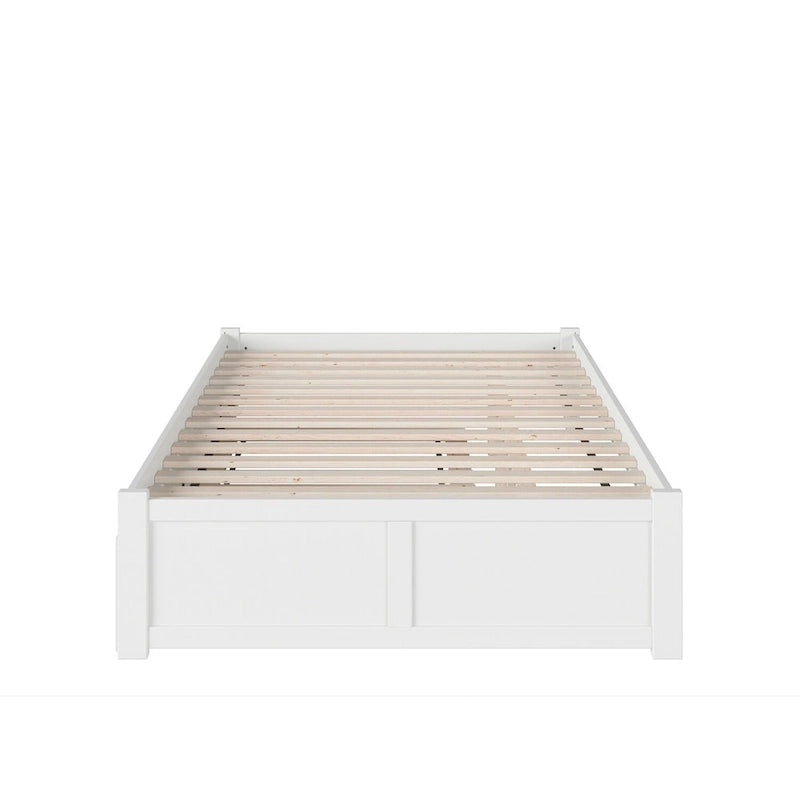 Concord Wood King Platform Bed with Twin XL Trundle