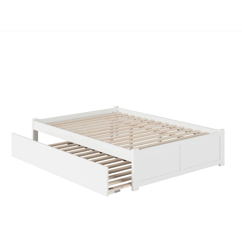 Concord Wood King Platform Bed with Twin XL Trundle