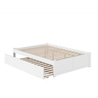 Concord Wood King Platform Bed with Twin XL Trundle