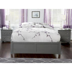 Concord Wood King Platform Bed with Twin XL Trundle
