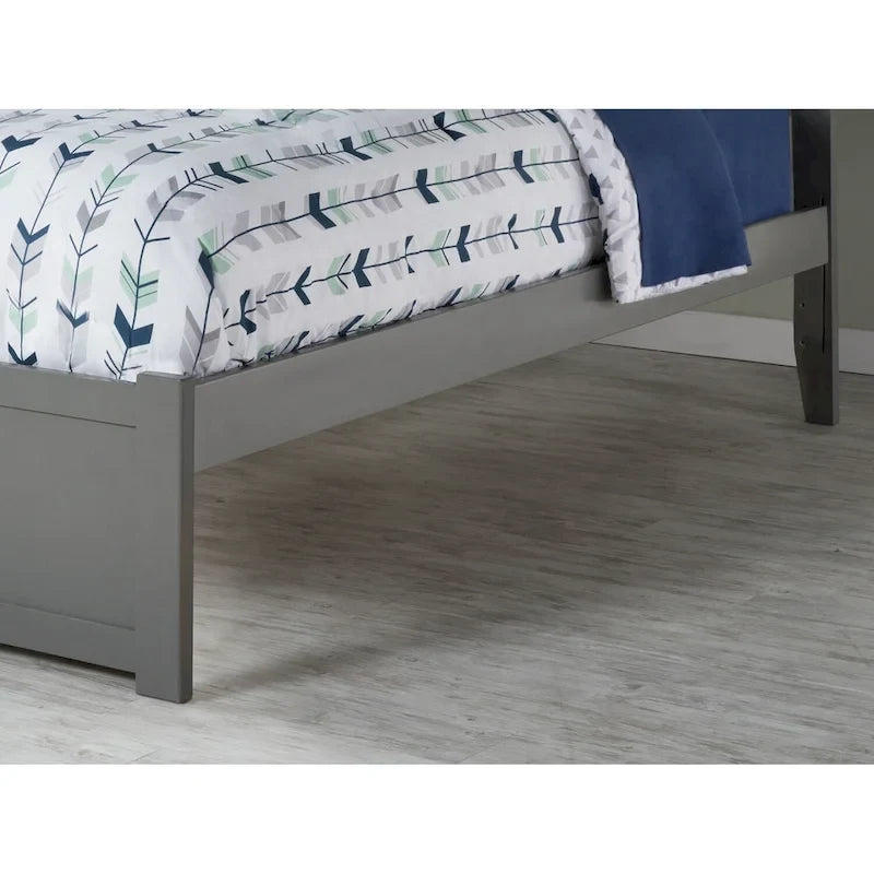 Concord Wood King Platform Bed with Twin XL Trundle