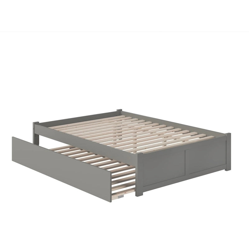 Concord Wood King Platform Bed with Twin XL Trundle