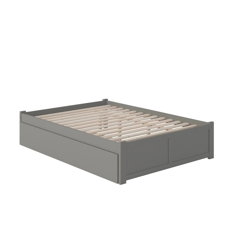 Concord Wood King Platform Bed with Twin XL Trundle