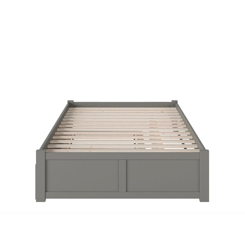 Concord Wood King Platform Bed with Twin XL Trundle