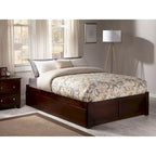 Concord Wood King Platform Bed with Twin XL Trundle