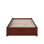 Concord Wood King Platform Bed with Twin XL Trundle