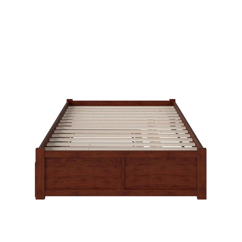 Concord Wood King Platform Bed with Twin XL Trundle