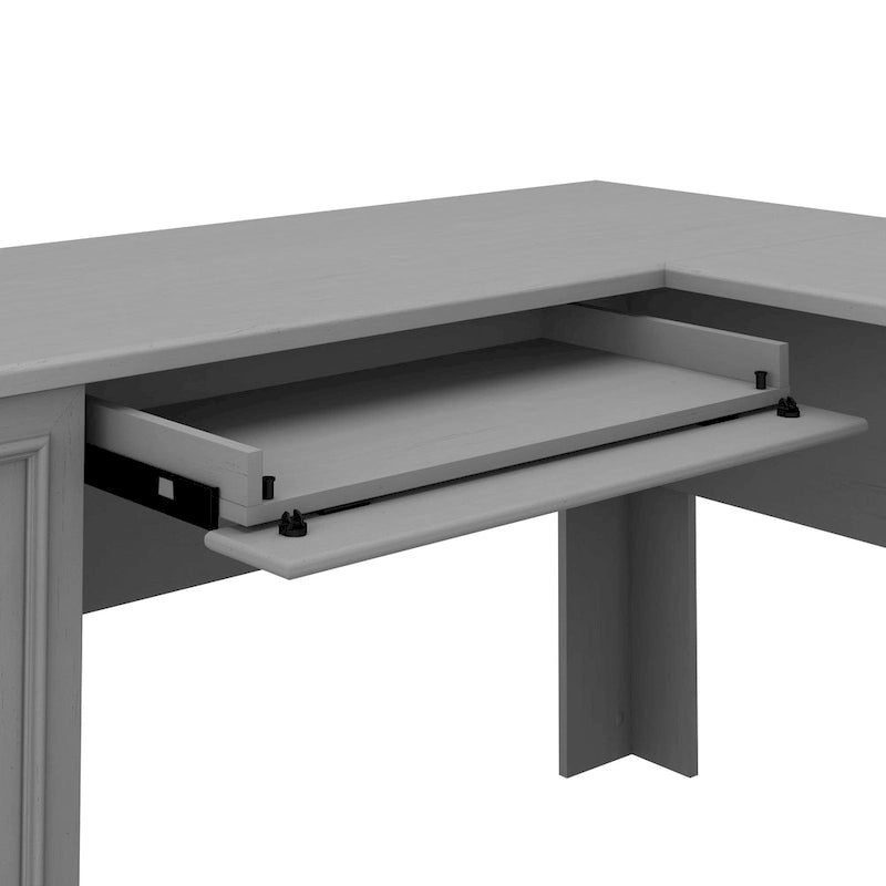 Fairview 60W L Shaped Desk with Hutch by Bush Furniture