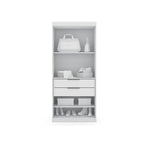 Mulberry 2.0 Semi Open 3 Sectional Modern 4 Drawer Wardrobe Corner Closet Set of 3