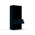 Mulberry 2.0 Semi Open 3 Sectional Modern 4 Drawer Wardrobe Corner Closet Set of 3