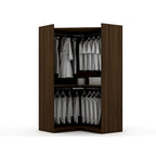 Mulberry 2.0 Semi Open 3 Sectional Modern 4 Drawer Wardrobe Corner Closet Set of 3