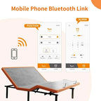 ESHINE Adjustable Bed Frame - 14 inch Hybrid Memory Foam Mattress 2000 Series