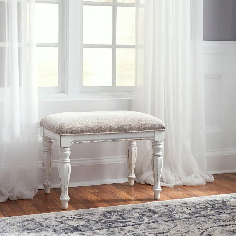 Magnolia Manor Antique White Weathered Bark Vanity