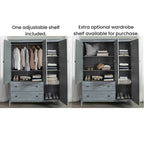 Grain Wood Furniture Greenport Solid Wood 3-door Armoire