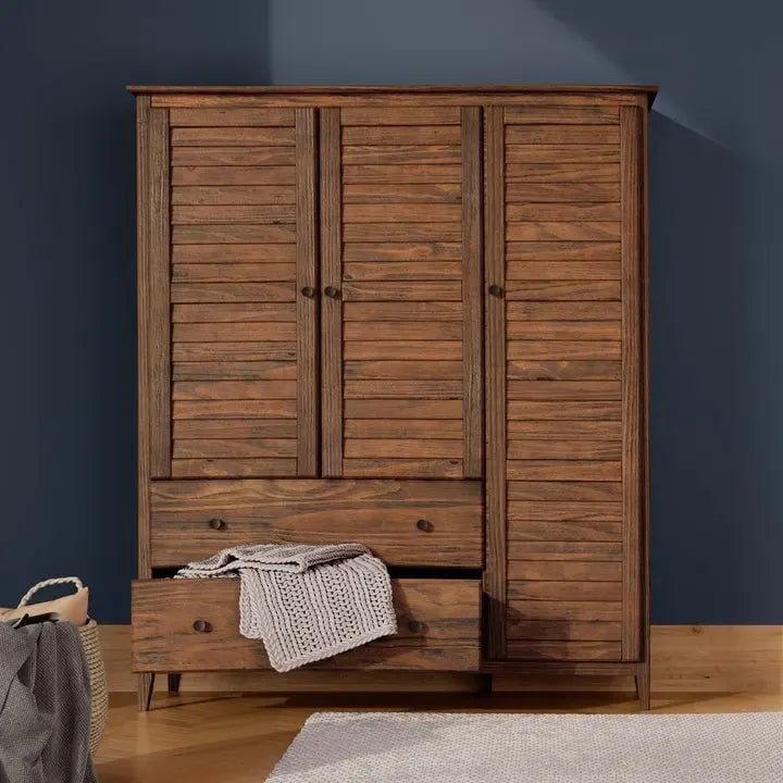 Grain Wood Furniture Greenport Solid Wood 3-door Armoire
