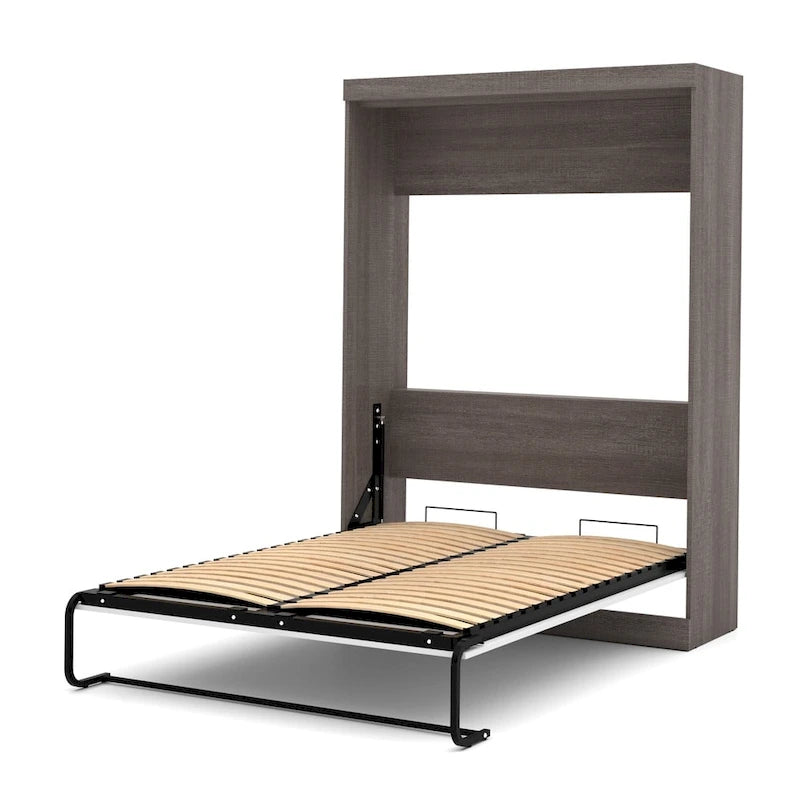 Bestar Nebula Full Murphy Bed with Storage, Wall Bed for Guest Room