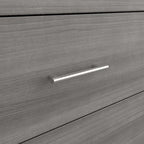 Somerset Ash Grey Headboard, Dresser and Nightstand Bedroom Set