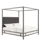 Solivita King-size Black Nickel Frame Canopy Bed by INSPIRE Q Bold