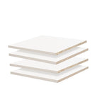Palace Imports 100% Solid Wood Set of 4 Small Shelves for Family Wardrobe Armoires