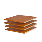 Palace Imports 100% Solid Wood Set of 4 Small Shelves for Family Wardrobe Armoires