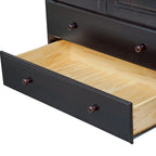 Palace Imports Armadio Intelligente 100% Legno Massello con 2 Cassetti, Pomelli in Metallo o Legno